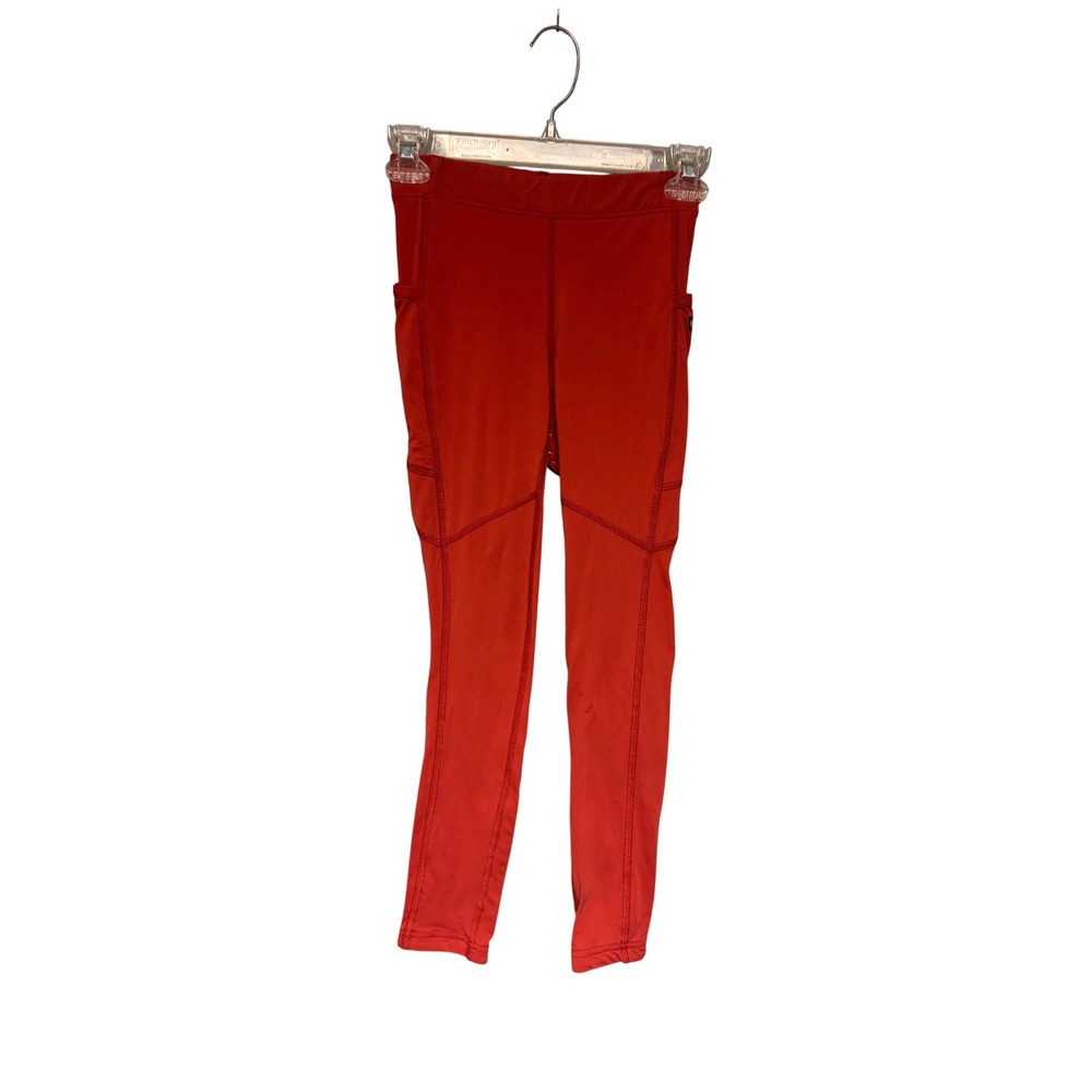 Kerrits Kids Performance Equestrian Riding Tights Full Seat Carrot Grip Rust Lg‎